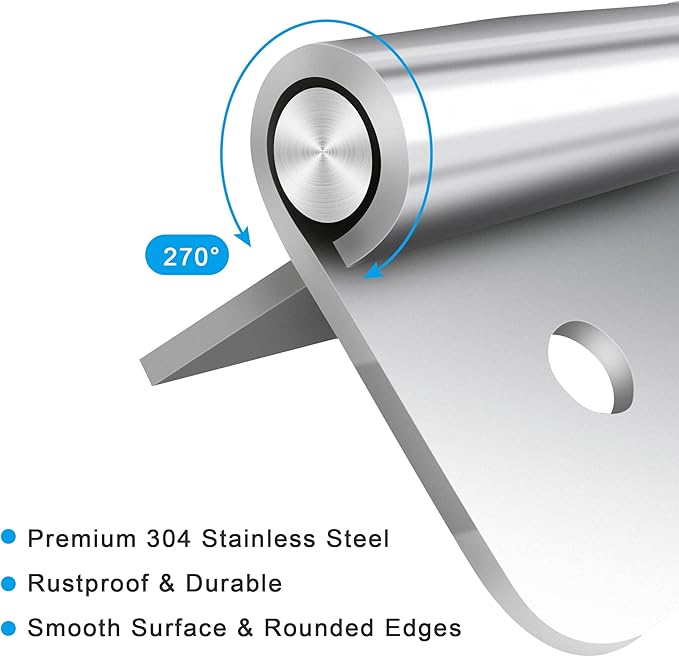 1.8 Inch Lift Off Hinge, Stainless Steel 304, Detachable Slip Joint Flag Hinges for Various Wooden or Metal Boxes, Tool Chests, and More (Right Handed, 6 PCS)