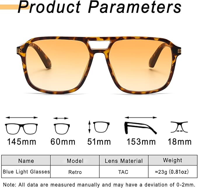 Large Night Vision Glasses for Driving Women Men - Anti Glare Night Driving Glasses