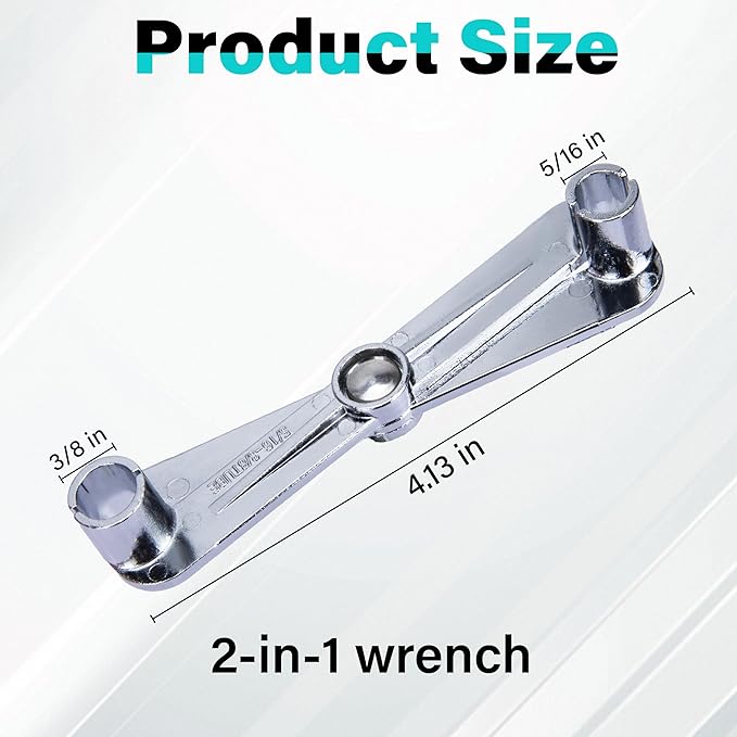 Fuel Line Disconnect Tool, 3/8 Inch and 5/16 Inch Metal Fuel Filter Removal Tool, Multi-Purpose Scissor Fuel Line Wrench Fittings for Fuel, Heater, and A/C Line Service, Universal for Most Vehicles