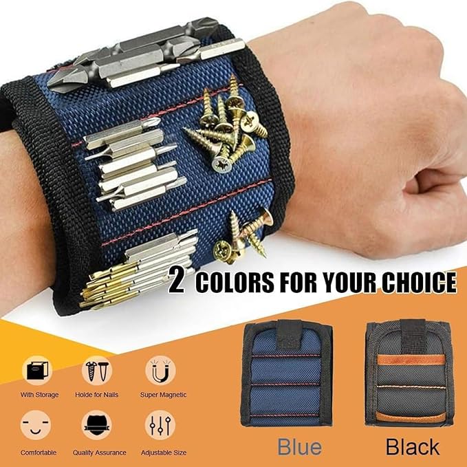 Magnetic Wristband Gifts for Birthday Father's day Christmas, Unique Tool for Holding Screws Gadgets Gift for Men, Dad, Husband, Boyfriend, Handyman mechanics