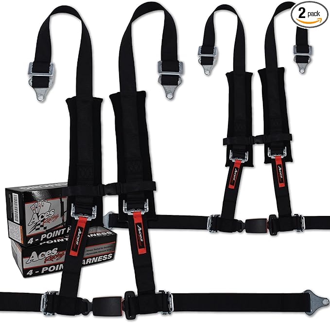 4 Point Harness Pair - with 2 Inch Padding - Aces Racing