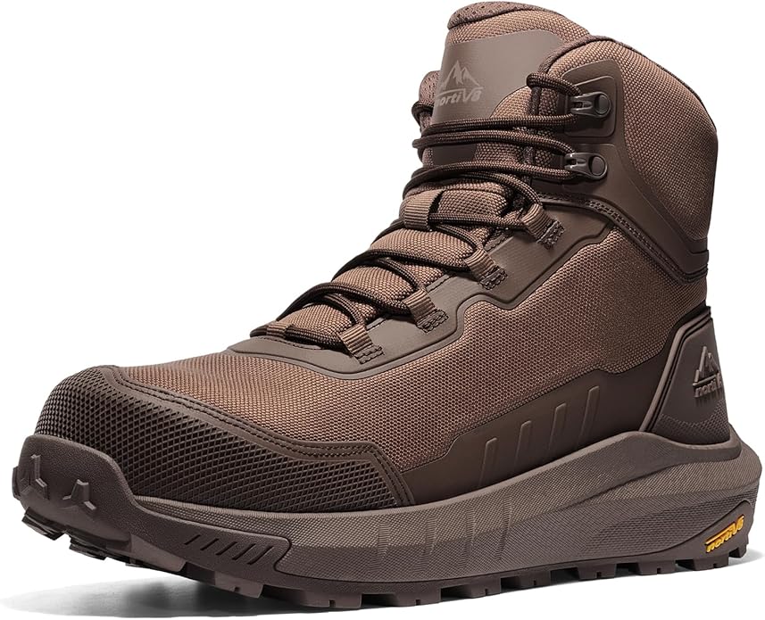 NORTIV 8 Composite Toe Boots for Men ASTM F2413-24 Safety Work Boots Lightweight Anti-Fatigue Non-Slip with Zipper for Warehouse Construction, Terrascope-nano