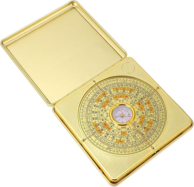 IMIKEYA Feng Shui Compass Pan - Chinese Ancient Compass for Home Planning and Feng Shui Practices - Precision Magnetic for and Residential Harmony 1pc