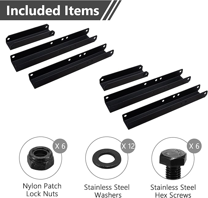 Heavy Duty Adjustable Angle Bracket (2 pc) for Wall Mount, Roof Mount, Foldable Hinge Bracket, Truss and Frame for Solar Panel Stand, Awning Roof, Commercial Sign, Table Shelf Support.