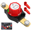 Joinfworld Side Post Battery Disconnect Switch 12V-48V 275A Waterproof Marine Battery Cut Off Switch 12 Volt for Car RV Boat ATV UTV Vehicles