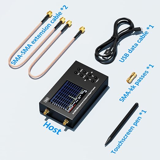 SA6 6GHz Portable Spectrum Analyzer, 3.2 "Color Touch Screen 35 MHz to 6200 MHz Handheld Micro Frequency Analyzer, 2-in-1 Signal Generator for Wi-Fi 2G 3G 4G LTE, CDMA, DCS, GSM, GPRS, GLONASS