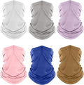 Fuinloth Neck Gaiter, 6 Pack Cooling UV Protection Bandana Face Mask Gator Scarf for Men Women