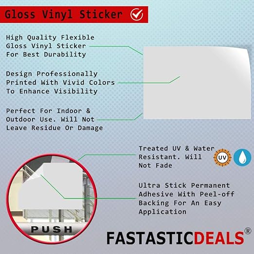 Flammable Keep Fire Away Style B Hazard Flammable Label Decal Sticker 10 Inches X 14 Inches