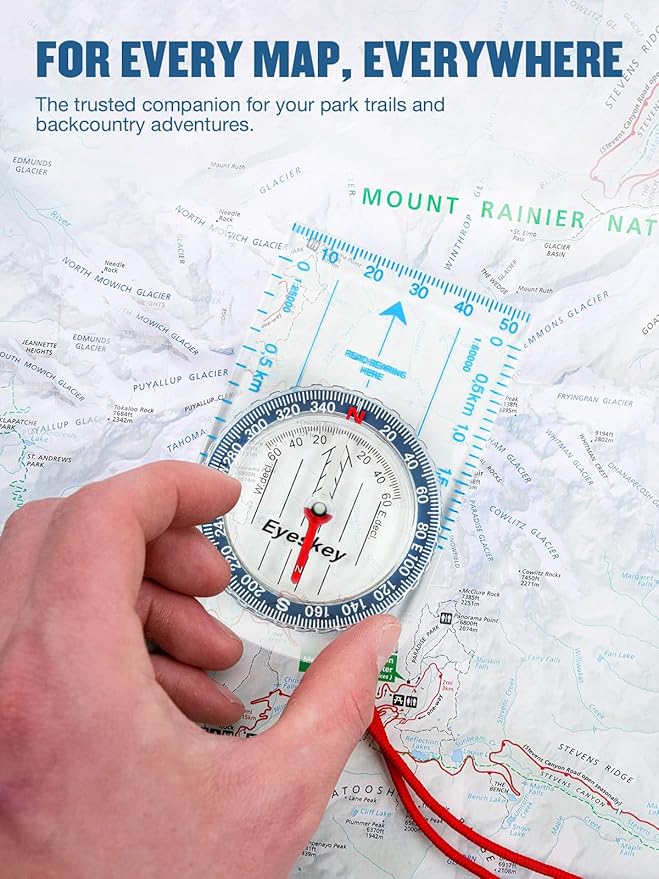 Eyeskey Advanced Orienteering Compass for Hiking & Navigation