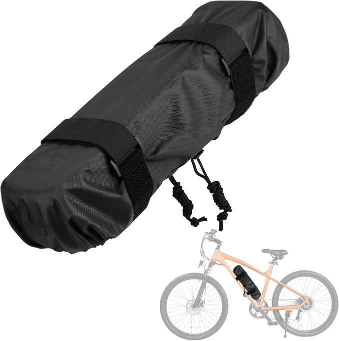 Ebike Battery Protective Cover Electric Bicycle Waterproof Battery Bag Anti Mud Dustproof Protection Sleeve Case with Drawstring and Fastening Strap, Ebike Accessories