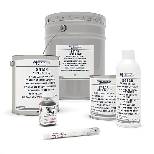 MG Chemicals 841AR Nickel Super Shield Conductive Paint, 55 mL Bottle