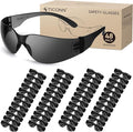 TICONN Clear Safety Glasses for Men, Safety Goggles with Scratch Impact Resistant Meets ANSI Z87.1 Standard