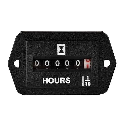 DC6V-80V Mechanical Hour Meter Hourmeter for Gasoline Diesel Engine Generator Boat Motorcross Motor Truck Tractor Lawn Mower Snowmobile Compressor