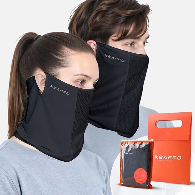 Ice Silk UV Neck Gaiter - UPF 50+ Cooling, Breathable & Stretchy Face Cover - Multi-Functional & Outdoor Sports