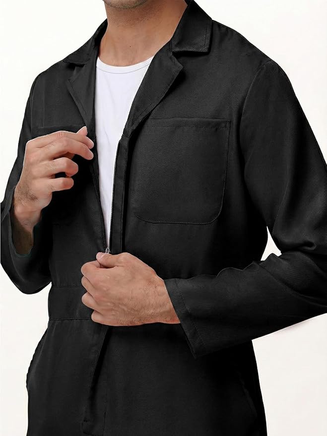Coveralls for Men Work – Halloween Cosplay Costumes Long Sleeve Jumpsuit Mechanic Workwear