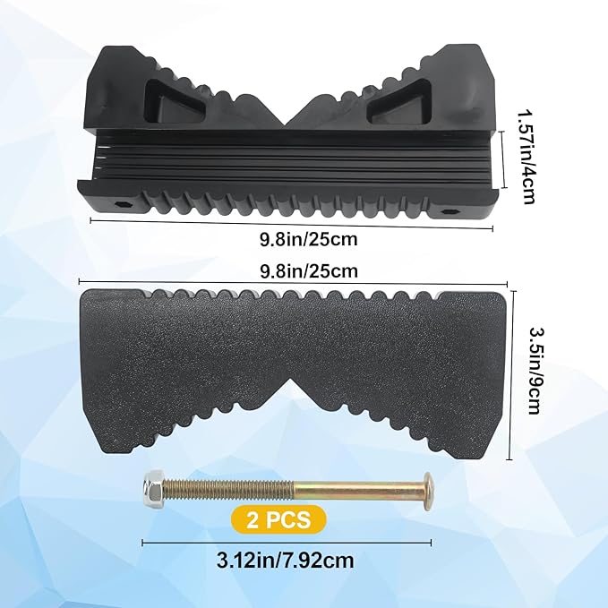 Rubber Steep Ladder Stabilizer for Extension Ladders, Pole & Trunk Support Bracket, Anti-Slip Ladder Accessory for Improved Stability