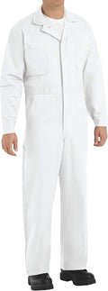 Red Kap Men's Button-Front Cotton Coverall
