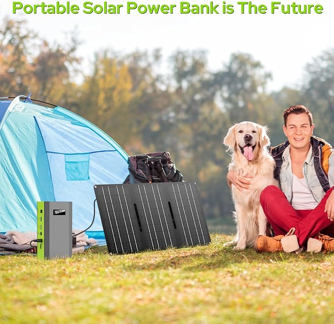 ZeroKor Portable Power Bank with AC Outlet, 65W External Battery Pack 23400mAh Portable Laptop Charger Portable Power Source Backup for Outdoor Tent Camping Home Office Smart Devices -Green