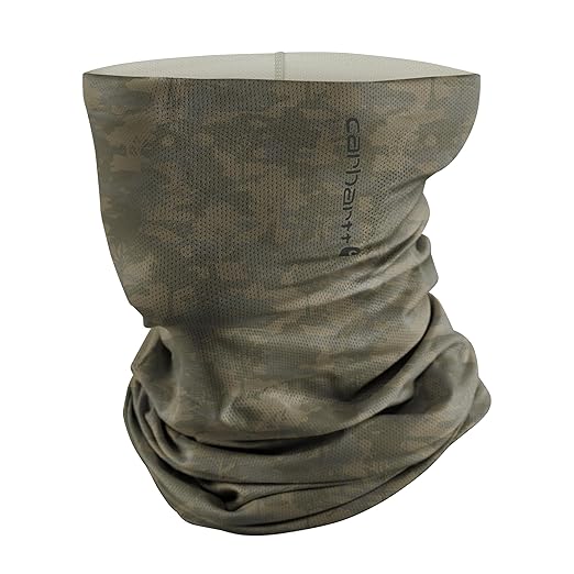 Carhartt Force UPF Lightweight Neck Gaiter, Tree Camo-Burnt Olive, One Size