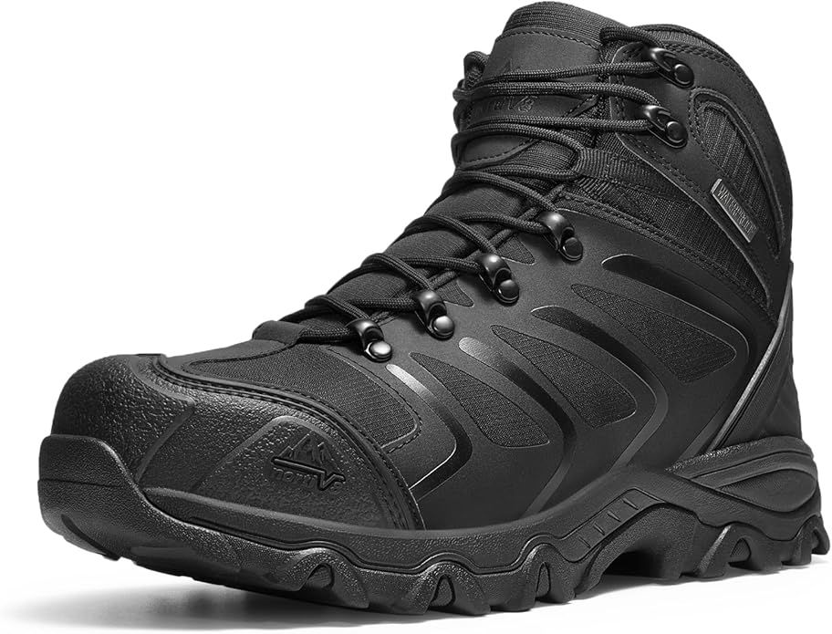 NORTIV 8 Waterproof Work Boots for Men Steel Toe Safety Construction Boots ARMADILLO-STL