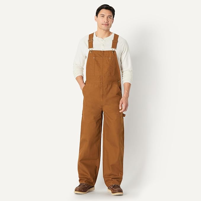 Amazon Basics Men's Relaxed Fit Workwear Bib Overall