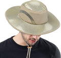 Men Safari Sun Hat Wide Brim Boonie Fishing Cap with Adjustable Drawstring