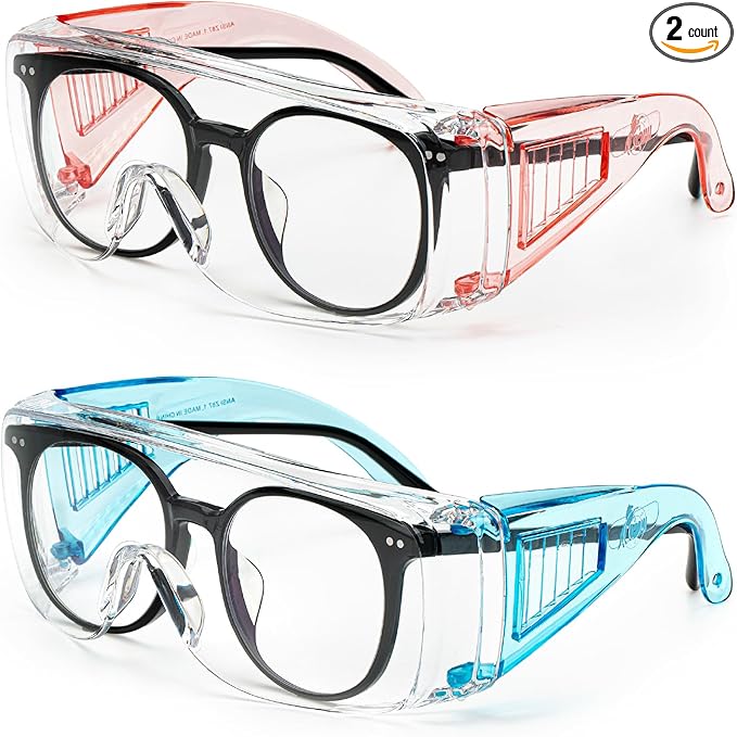 UNCO- Safety Goggles Over Glasses, Protective Goggles, Anti Fog, Work, Safety Glasses Over