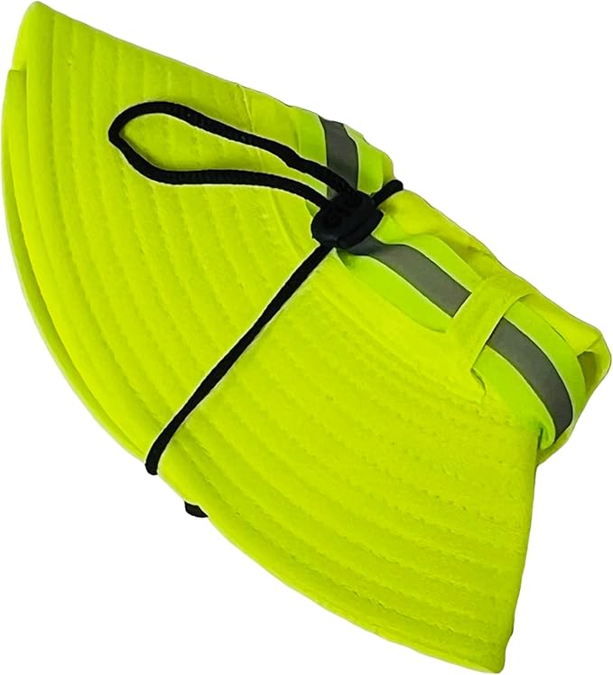 Packable and Adjustable Reflective Neon Boonie Sun Hat