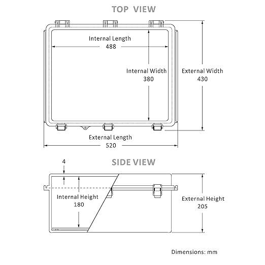 UL Certified Junction Box, NEMA 6 Weatherproof 94V-0 Flame Retardant, Plastic Electrical Enclosure for Industrial Projects, Includes Mounting Plate (Grey Cover, 20.1"×16.1"×7.9")