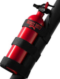 Badass Moto UTV Fire Extinguisher Mount. Roll Cage Holder with Stainless Steel D-Rings Fits Polaris RZR, Can-Am, Kawasaki, Honda, Yamaha 1.7–2.25 inch Bars. No Tools Needed Non-Scratch SxS Accessories