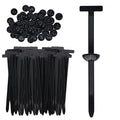150 Pcs Nylon Universal Cable Tie Buckle for Car - Self-Locking and Easy Install Zipper Clips with Pin & Button Design - UV-Resistant Zip Tie for Quick and Effortless Car Daily Repair