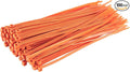 GTSE 8 Inch Orange Zip Ties, 100 Pack, 50lb Strength, UV Resistant Strong Nylon Cable Ties, Self-Locking 8" Tie Wraps