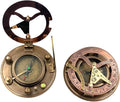 Gilbert and Sons Antique Brass Sundial Compass 4 inches