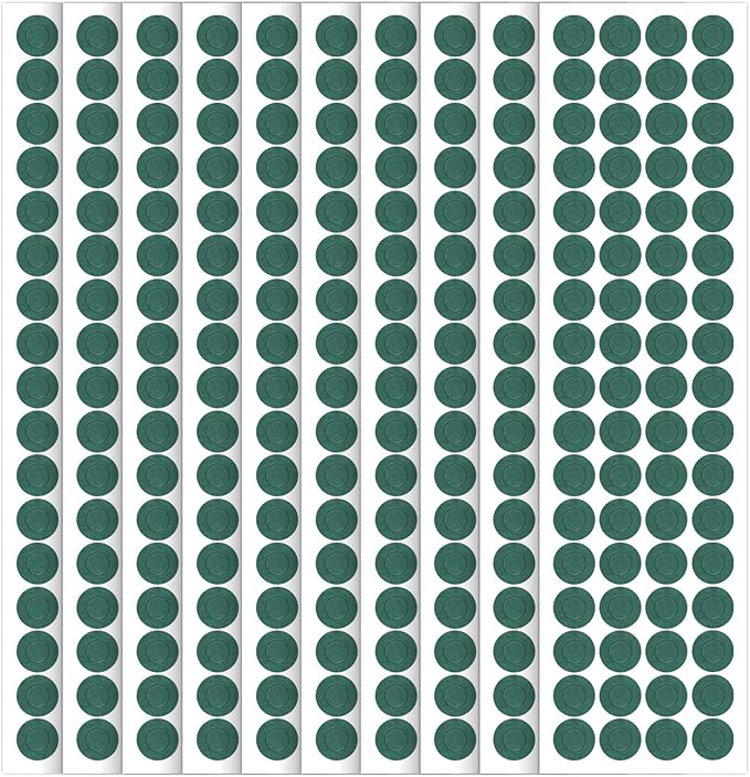 600 Pcs 21700 Lithium Battery Insulator Ring Self-Adhesive Insulating Paper Adhesive with Adhesive Backing (Green)