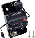 200A Circuit Breaker, Ampper Surface Mount DC 12V-48V Waterproof Thermal Circuit Breaker Fuse with Manual Reset/On-Off for Boat Trolling Motor Auto Audio Solar and More