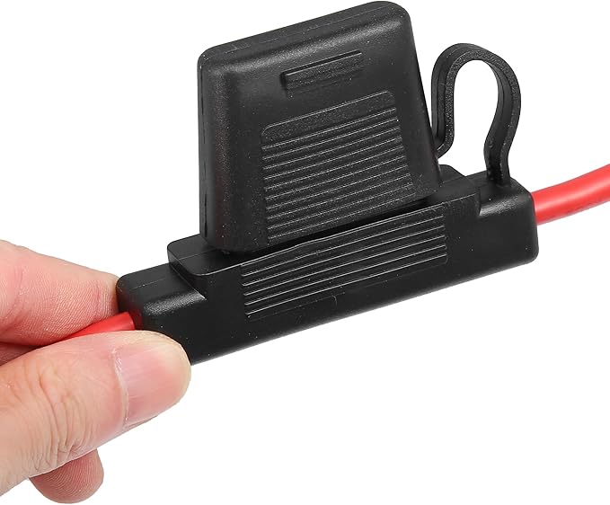 uxcell DC 12V 8 Gauge Car in Line ATC Blade Style Inline Fuse Holder with 80A Large Fuse