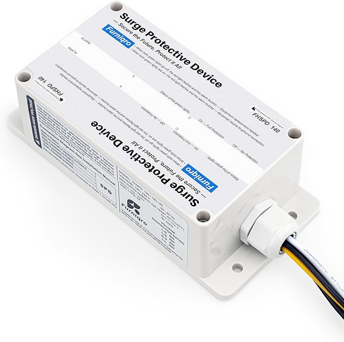 FHSPD140 Whole House Surge Protector FS140 Whole House Surge Protection Device Rated for 140,000 Amps, Whole Home Surge Protector, Indoor/Outdoor Use, 120/240V