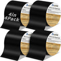 4 Rolls Butyl Joist Tape for decking, 4 Inch x 50 Feet Weatherproof Butyl Sealant Deck Tape Joist-Beam Deck Joist Tape Bulk for Wood Joists Decks Beams Roof