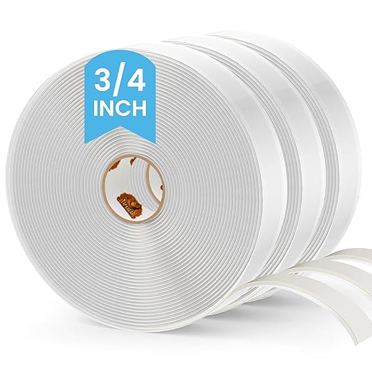 TAPEBEAR Butyl Tape White, 3/4" x 30' x 1/8" RV Roof Sealant Plumbers Putty Tape, Window Seal Butyl Sealant Double Sided Butyl Caulking Tape for Boat Sealing, EDPM, Automotive, Camper, 3Rolls