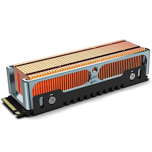 JEYI Q150 M.2 HeatSink, Cooper Fins with Aluminum Frame Passive Heat Sinks - Finscold Q150-1.7mm / 0.68"