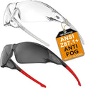 HTS HUNTERSKY ANSI Z87.1 Anti-Fog Clear Safety Glasses Pickleball Youth Baseball Lab Chemistry Goggles Scratch Resistant