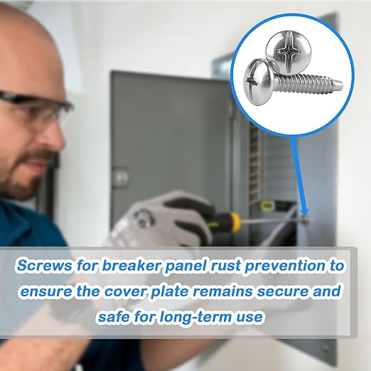 Load Center Cover Screws for Square D, Panel Screw Compatible with QO and Homeline Electrical Panels 20 pcs