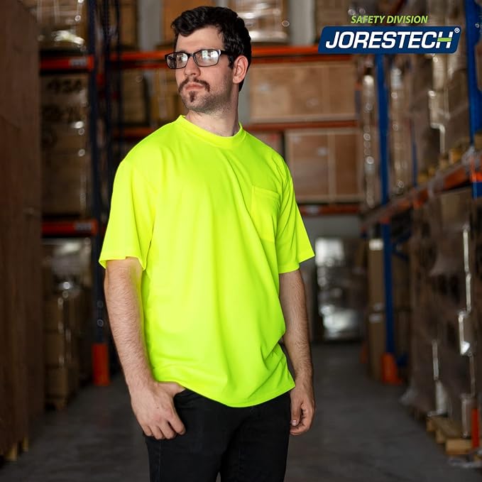 JORESTECH Pack of 5 Short Sleeve T-Shirts: The Ultimate Blend of Moisture-Wicking and Fast-Drying Comfort for All-Day Use
