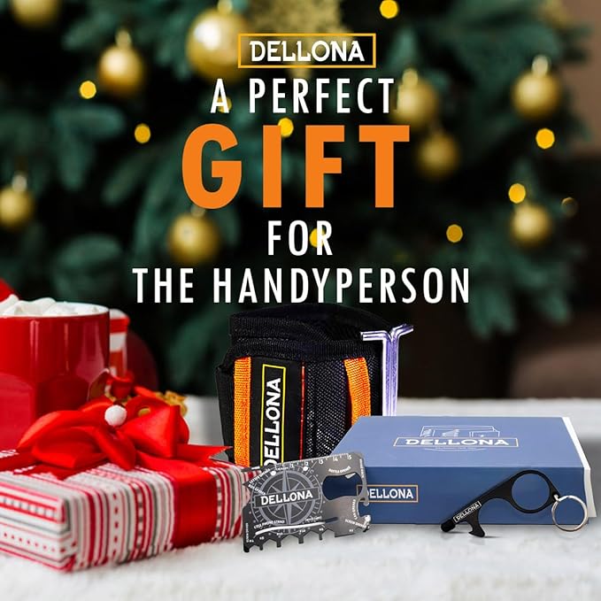 Heavy Duty Magnetic Wristband Gift Set – Includes 18-in-1 Multitool Card, Safety Door Opener & Camping Sharp Card – Cool Gadgets for Men, Handymen, Husbands, and Dads – Ideal Father’s Birthday Gift