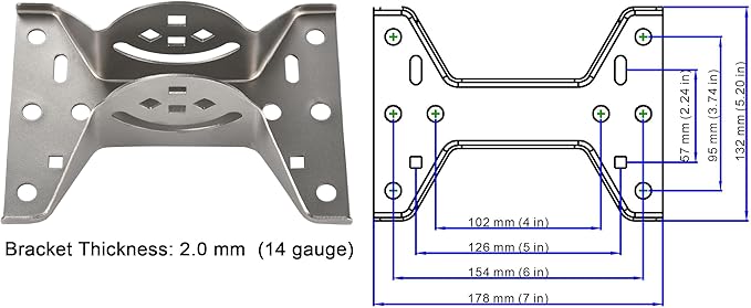 CEKAY Stainless Steel Antenna Mount (1.5" x 68"), Heavy-Duty Adjustable J-Pole Mast for TV Antenna, Starlink, Satellite Dish, or Weather Station, Universal Wall, Eave & Roof Mounting Bracket