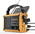 Hand Crank Emergency Radio Solar with 12000mAh Power Bank, NOAA/AM/FM/Weather Alert, 5W LED Flashlight & Reading Lamp for Hurricanes, Blizzards, Power Outage, Survival Gear