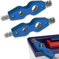 Car Battery Terminal Cleaning Brush, 4 in 1 Auto Battery Terminal Cleaning Tools, Copper Pipes Cleaner Brush Tool, Universal Battery Terminals Machine Parts Cleaning Tool (Blue, 2PCS)