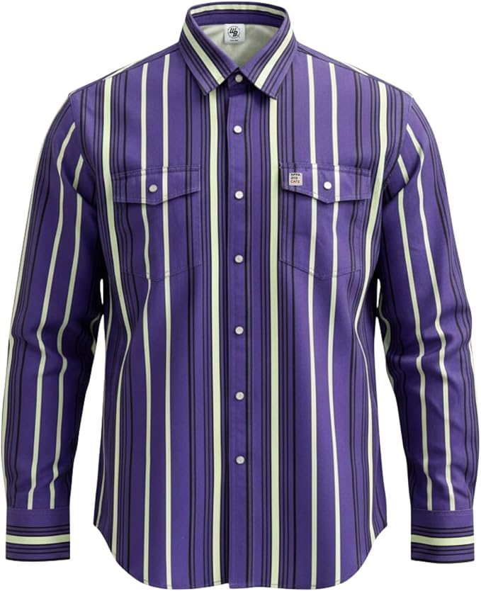 WoahBros FR Shirts for Men, 8oz Midweight Flame Resistant Welding Shirt, 100% Cotton, Pearl Snap Buttons - CAT2/NFPA2112