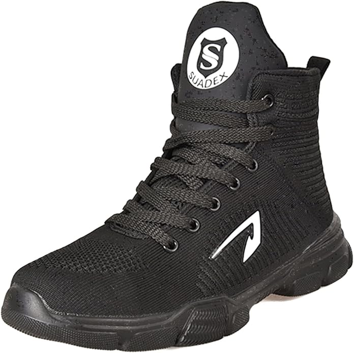 SUADEX Steel Toe Boots for Men Women Waterproof Arch Support Work Construction Indestructible Safety Boots