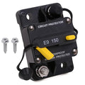 Hi-Amp Circuit Breaker with Manual Reset Switch 150A for Automotive RV Car Solar System Boat Trolling Motor, UL Certified, Overload Protection, IP67 Waterproof, Surface Mount